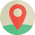 logo de mapa o gps