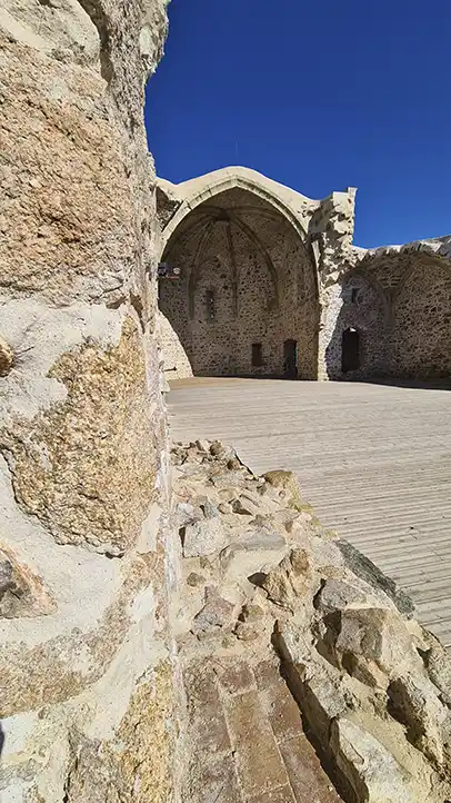 Restos de la iglesia de Sant Vicens en Tossa de Mar